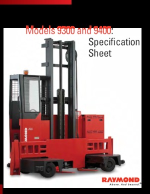 Carretillas elevadoras de carga lateral eléctricas RAYMOND 9300-SL40TT