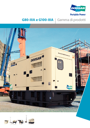 Grupos electrógenos diesel Doosan G80-IIIA 