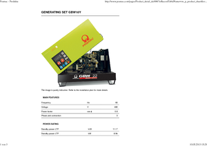Grupos electrógenos diesel PRAMAC Lifter GBW 10y