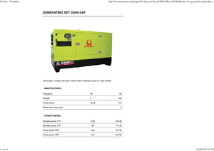 Grupos electrógenos diesel PRAMAC Lifter GSW 155 P