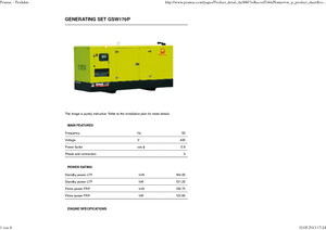 Grupos electrógenos diesel PRAMAC Lifter GSW 170 P
