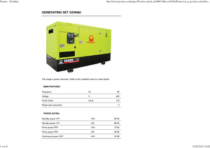 Grupos electrógenos diesel PRAMAC Lifter GSW 80 Iv