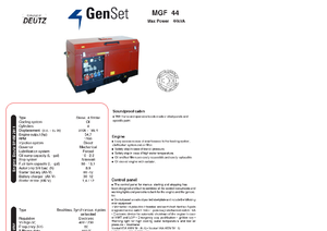 Grupos electrógenos diesel GenSet MGF 44 D