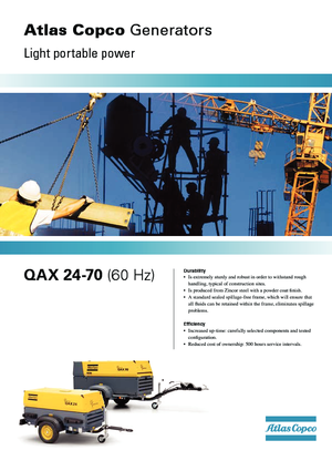 Grupos electrógenos diesel Atlas Copco QAX 24