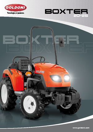 Tractores - tracción 2 ruedas Goldoni Boxter 25