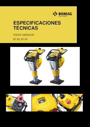 Apisonadores a gasolina y diesel Bomag BT 60
