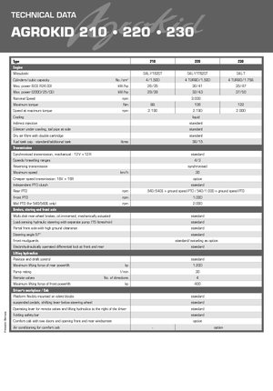 Tractores - tracción 4 ruedas DEUTZ-FAHR Agrokid 230 DT
