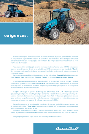 Tractores - tracción 4 ruedas Landini Alpine 70 GT