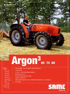 Tractores - tracción 4 ruedas SAME Argon ³ 65