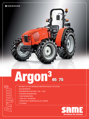 Tractores - tracción 4 ruedas SAME Argon ³ 65