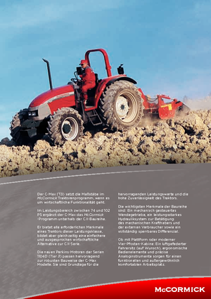 Tractores - tracción 4 ruedas McCormick C 110 Max