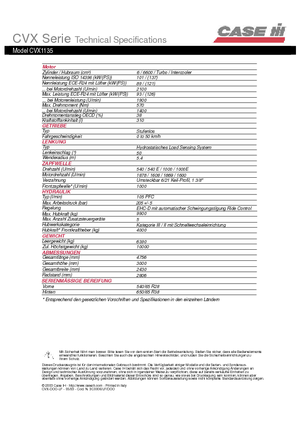 Tractores - tracción 4 ruedas Case IH CVX 1135 Basis