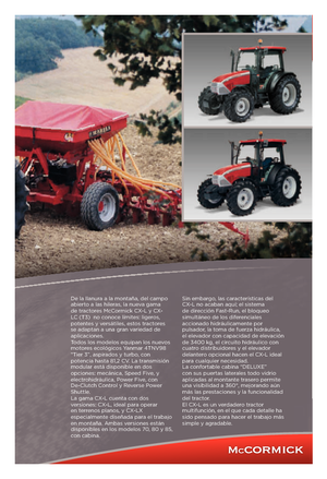 Tractores - tracción 4 ruedas McCormick CX 80 L