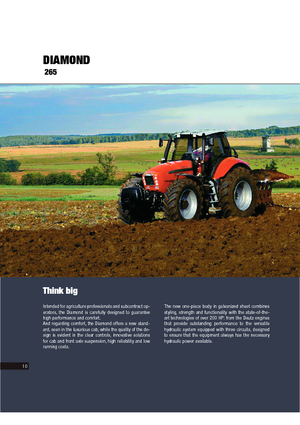 Tractores - tracción 4 ruedas SAME Diamond 265