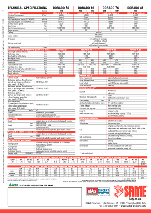 Tractores - tracción 4 ruedas SAME Dorado 56
