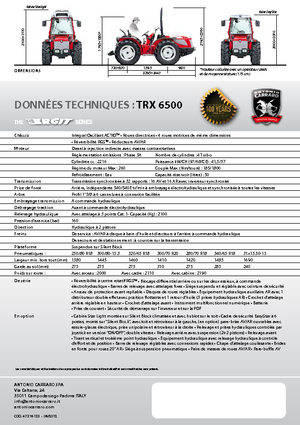 Tractores - tracción 4 ruedas Carraro Ergit TRX 6500