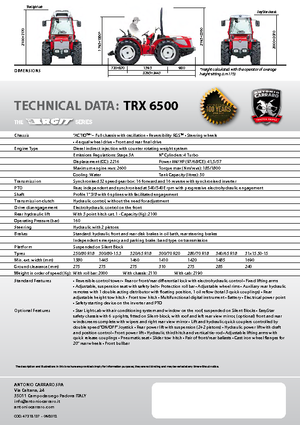 Tractores - tracción 4 ruedas Carraro Ergit TRX 6500