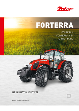 Tractores - tracción 4 ruedas Zetor Forterra 140