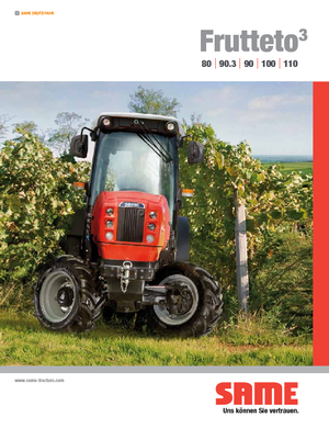 Tractores - tracción 4 ruedas SAME Frutteto³ 110 GS DT