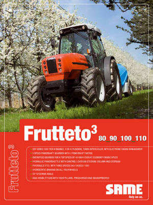Tractores - tracción 4 ruedas SAME Frutteto³ 90 GS DT