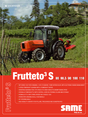 Tractores - tracción 4 ruedas SAME Frutteto³ S 90.3 GS DT