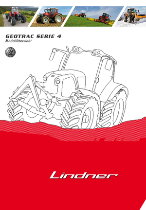 Tractores - tracción 4 ruedas Lindner Geotrac 84