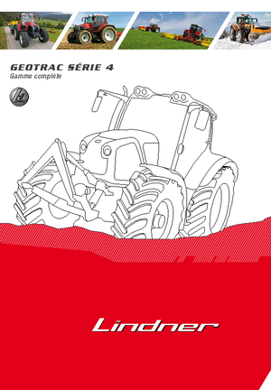 Tractores - tracción 4 ruedas Lindner Geotrac 84