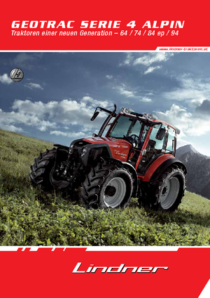 Tractores - tracción 4 ruedas Lindner Geotrac 84 ep