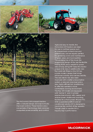 Tractores - tracción 4 ruedas McCormick GM 45