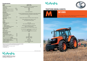 Tractores - tracción 4 ruedas Kubota M 108 S