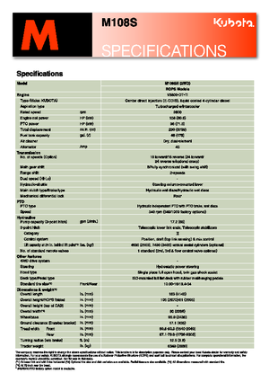 Tractores - tracción 4 ruedas Kubota M 108 S