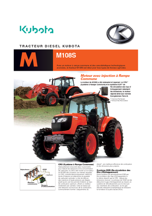 Tractores - tracción 4 ruedas Kubota M 108 S