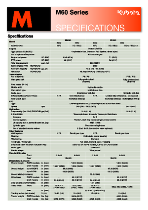 Tractores - tracción 4 ruedas Kubota M 7060
