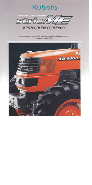 Tractores - tracción 4 ruedas Kubota ME 8200 N