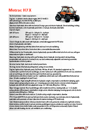 Tractores - tracción 4 ruedas Reform Werke Metrac H 7 X