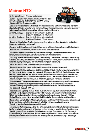 Tractores - tracción 4 ruedas Reform Werke Metrac H 7 X