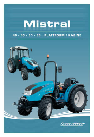 Tractores - tracción 4 ruedas Landini Mistral 50