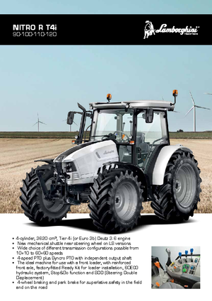 Tractores - tracción 4 ruedas Lamborghini Nitro R 100 DT GS