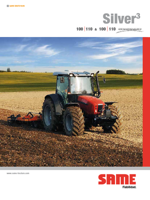 Tractores - tracción 4 ruedas SAME Silver³ 110 Continuo