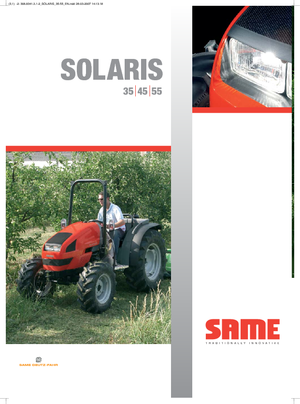 Tractores - tracción 4 ruedas SAME Solaris 55 Basso