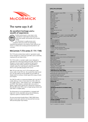Tractores - tracción 4 ruedas McCormick T 80 Max RPS