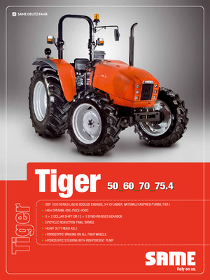 Tractores - tracción 4 ruedas SAME Tiger 75