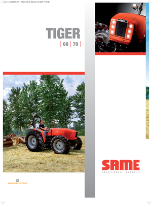 Tractores - tracción 4 ruedas SAME Tiger 65