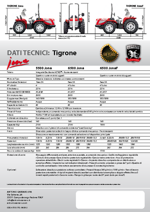 Tractores - tracción 4 ruedas Carraro Tigrone 5500 Jona