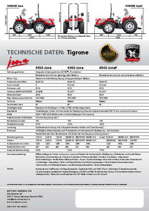 Tractores - tracción 4 ruedas Carraro Tigrone 5500 Jona