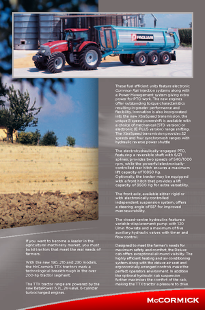 Tractores - tracción 4 ruedas McCormick TTX 230 E