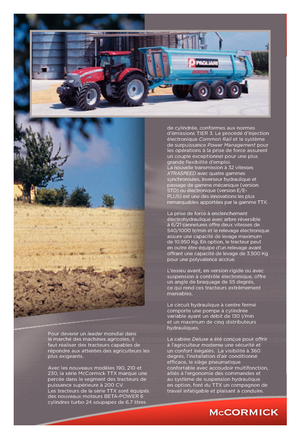 Tractores - tracción 4 ruedas McCormick TTX 230 E