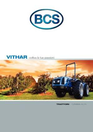 Tractores - tracción 4 ruedas BCS Vithar 850 RS