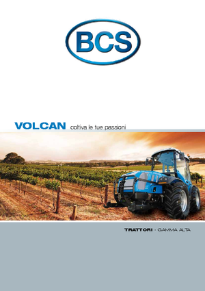 Tractores - tracción 4 ruedas BCS Volcan 750 Ds