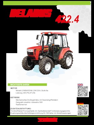 Tractores - tracción 4 ruedas Belarus 422.4